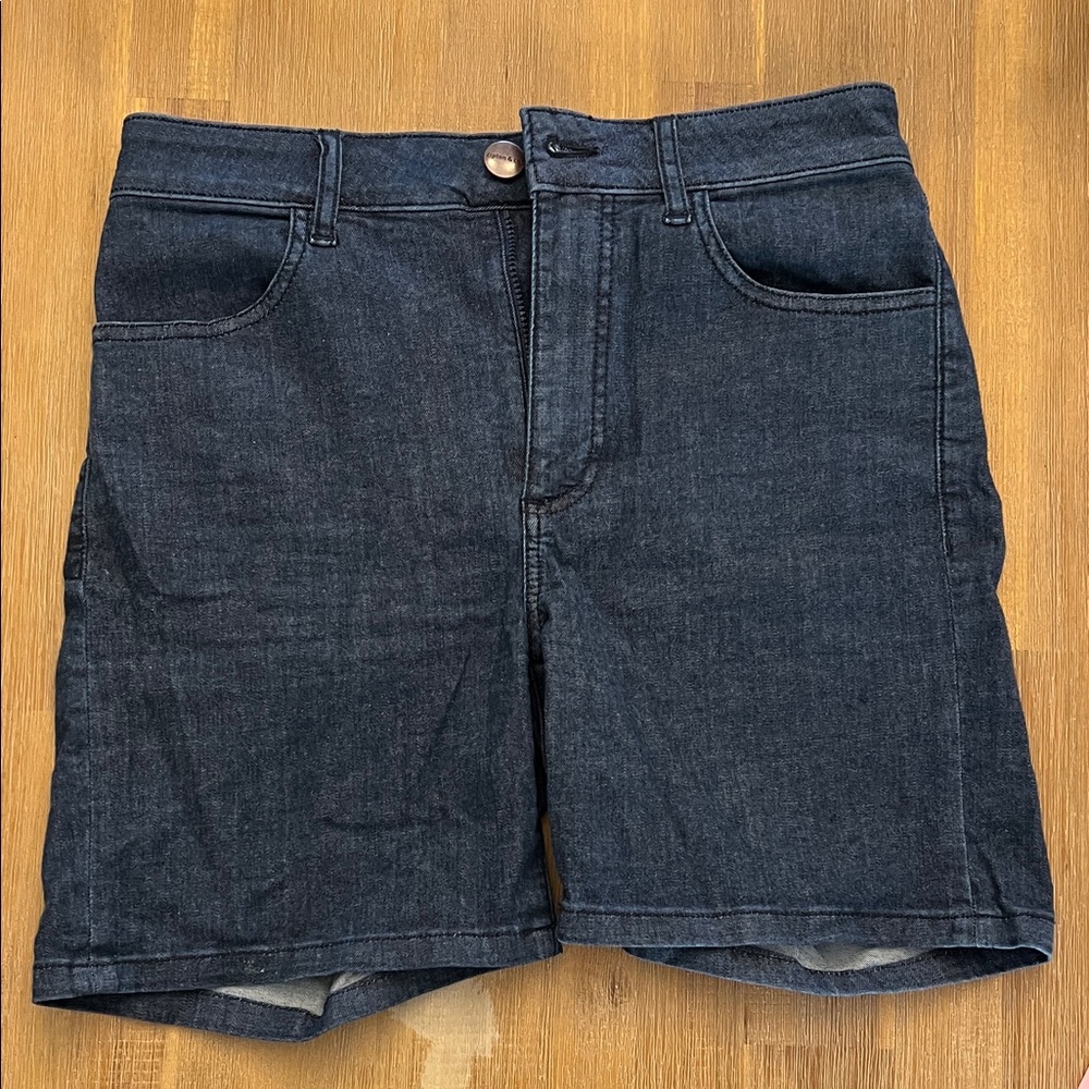 Women's Dark Blue Jean Shorts- Ripton & Co